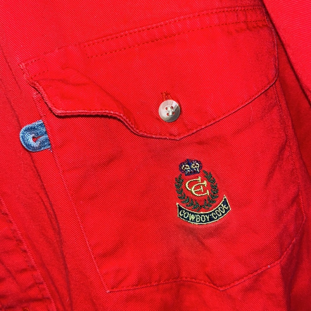 Cowboy Code red button down ❤️ - Picture 2 of 4
